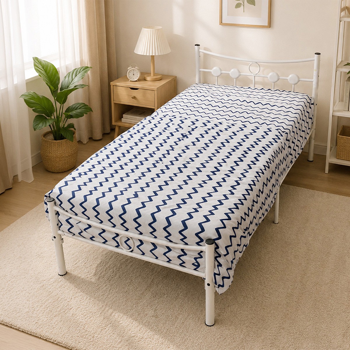 Metal Single Bed 90x190cm