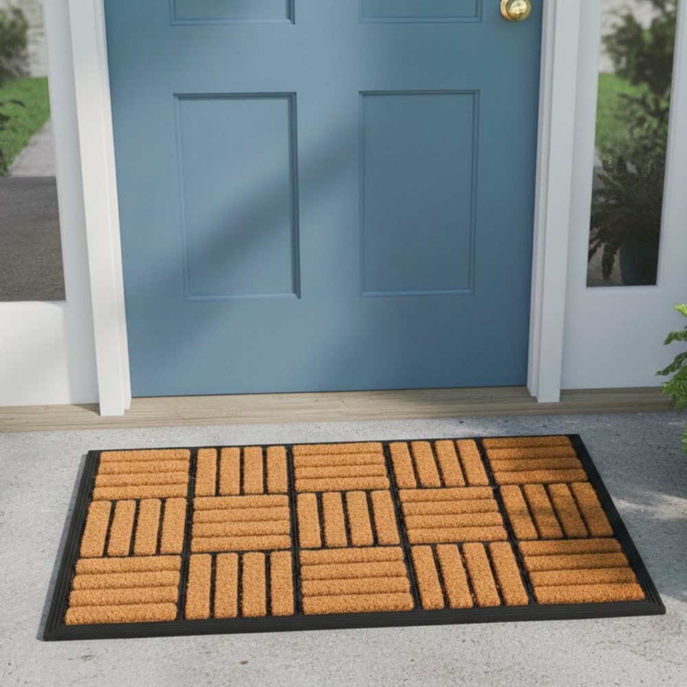 Rubber Panama Coir Door Mat 45x75cm