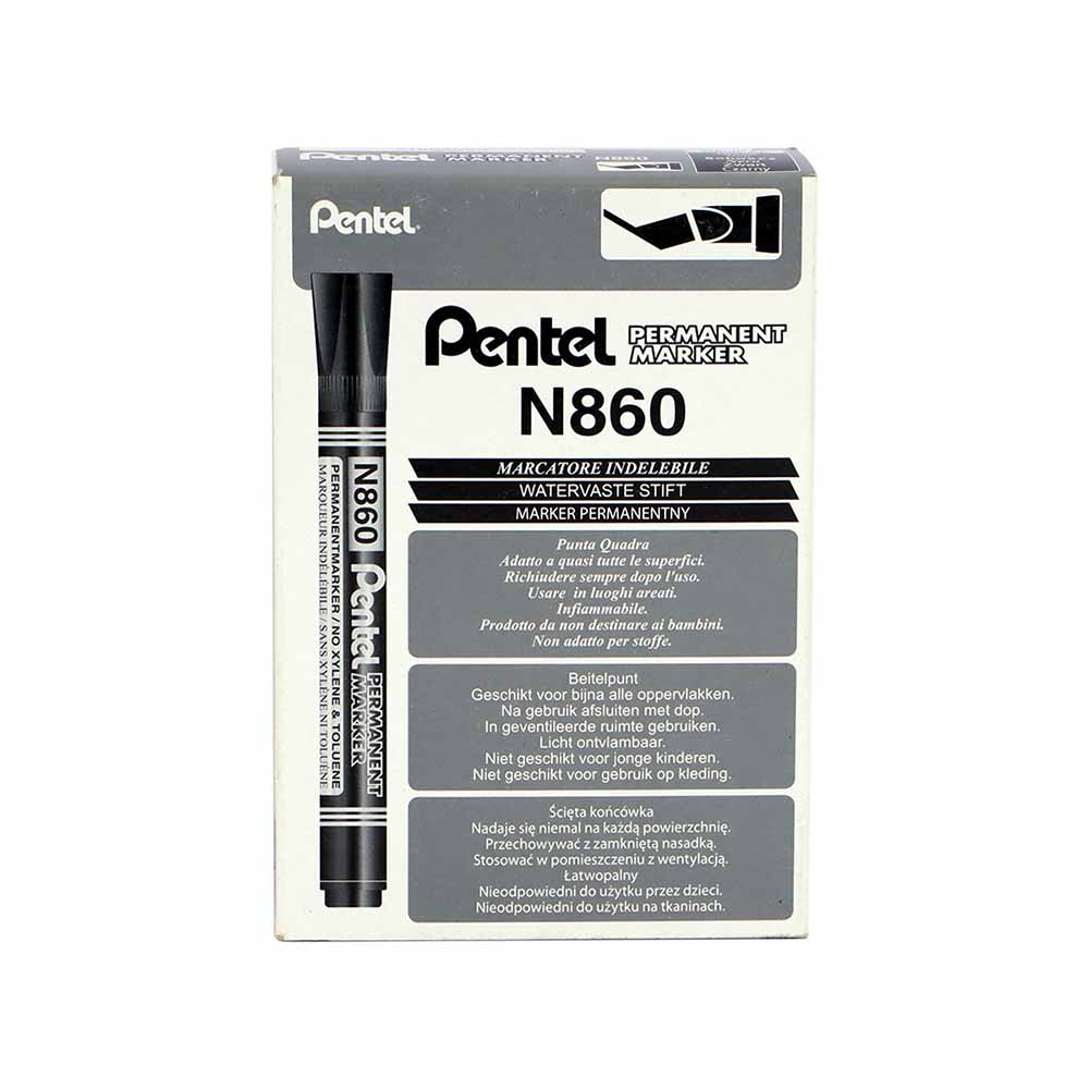 Pentel Chisel Permanent Marker Black