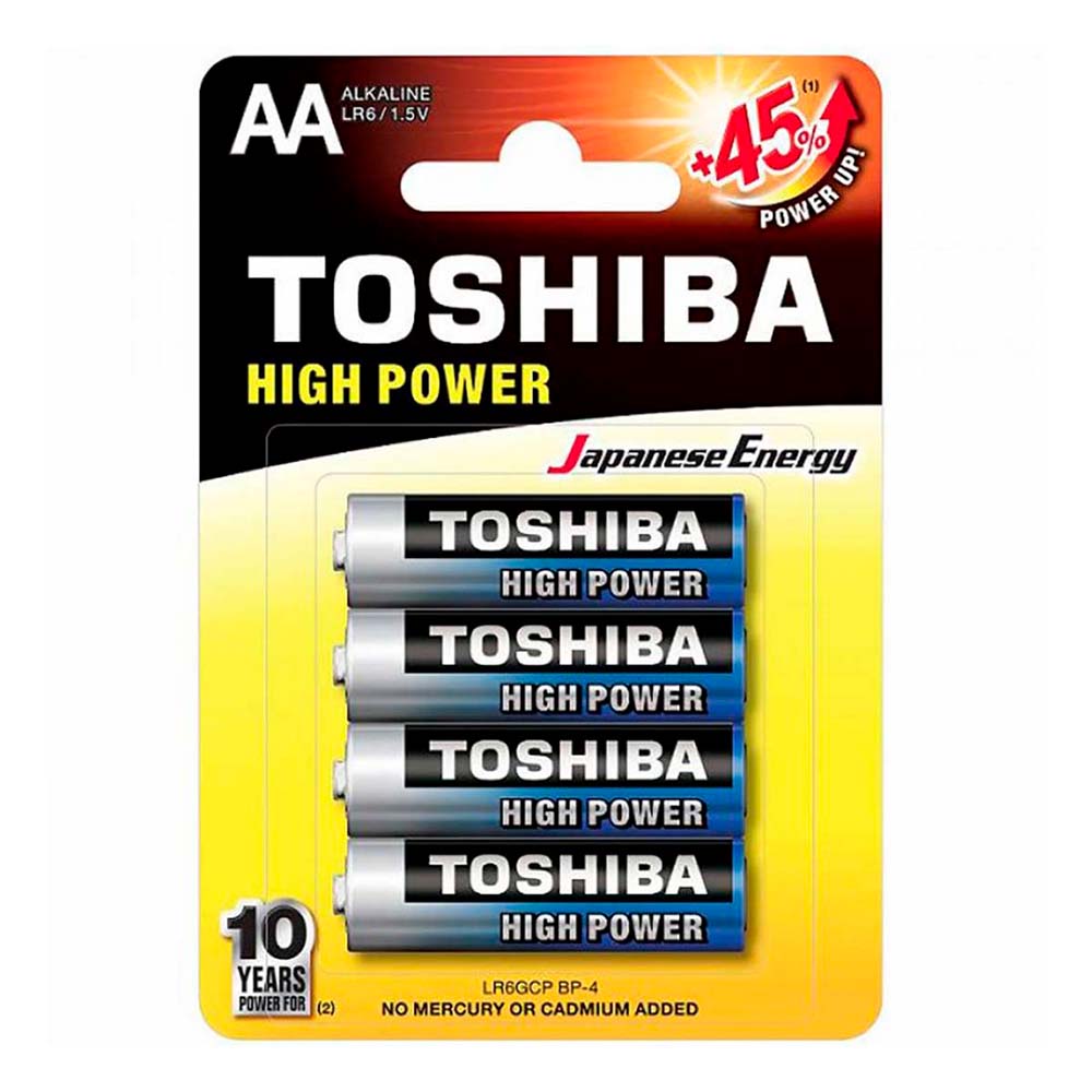 Toshiba AA Battery 4 Piece