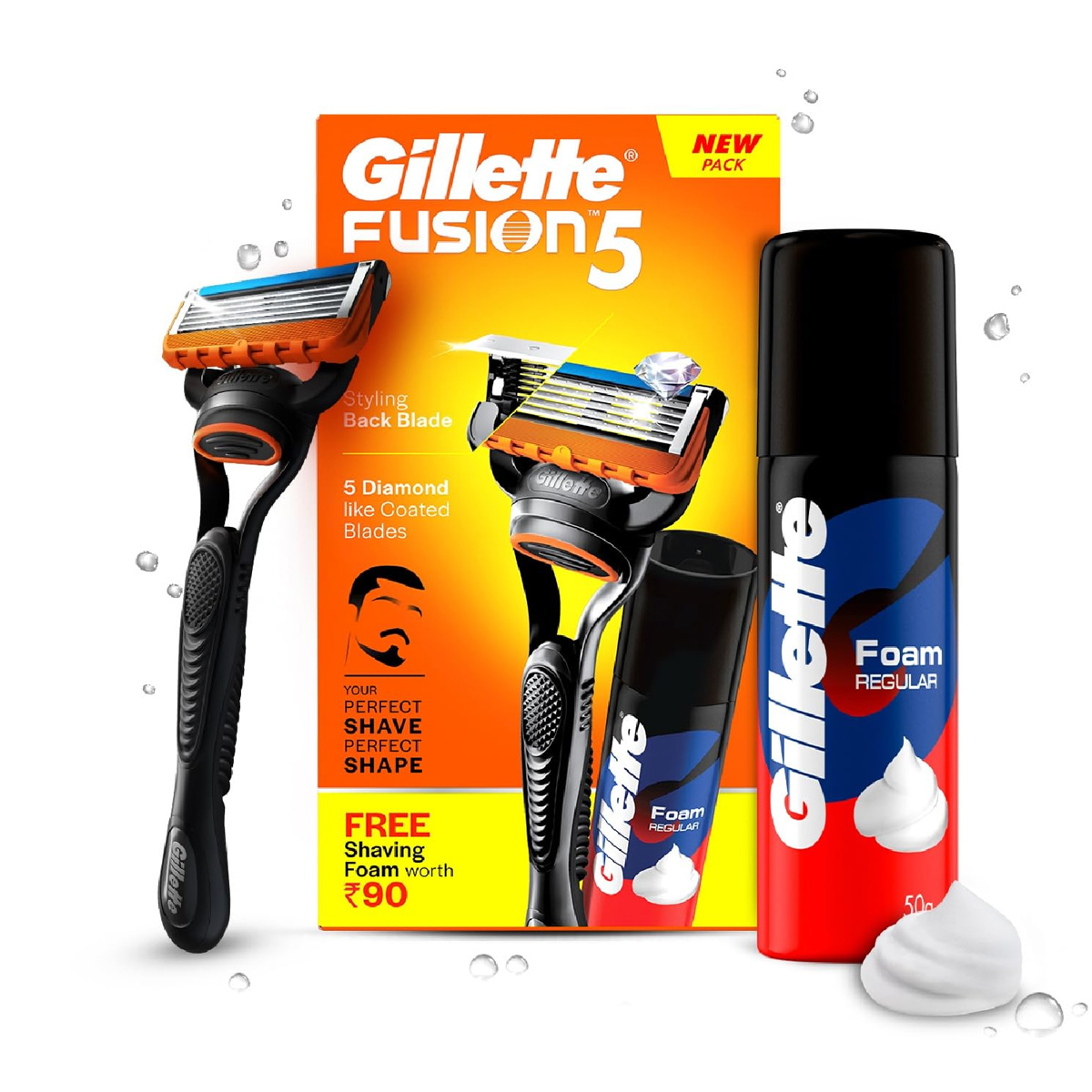 Gillette Fusion Razor with Foam