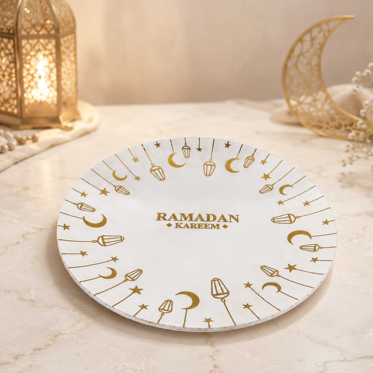 Ramadan Plastic Plate 10 Inch 3pcs