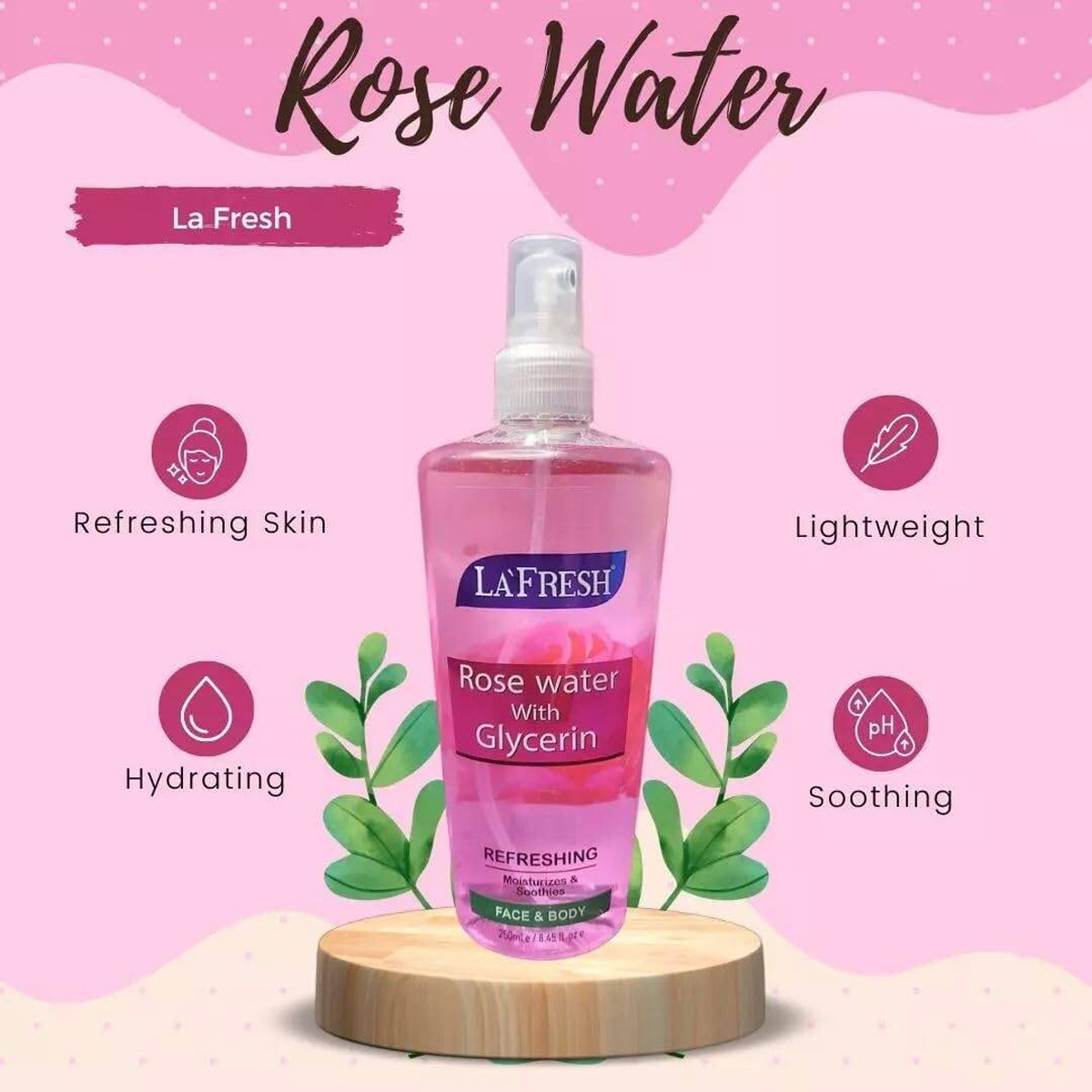 La Fresh Rose Water 250ml