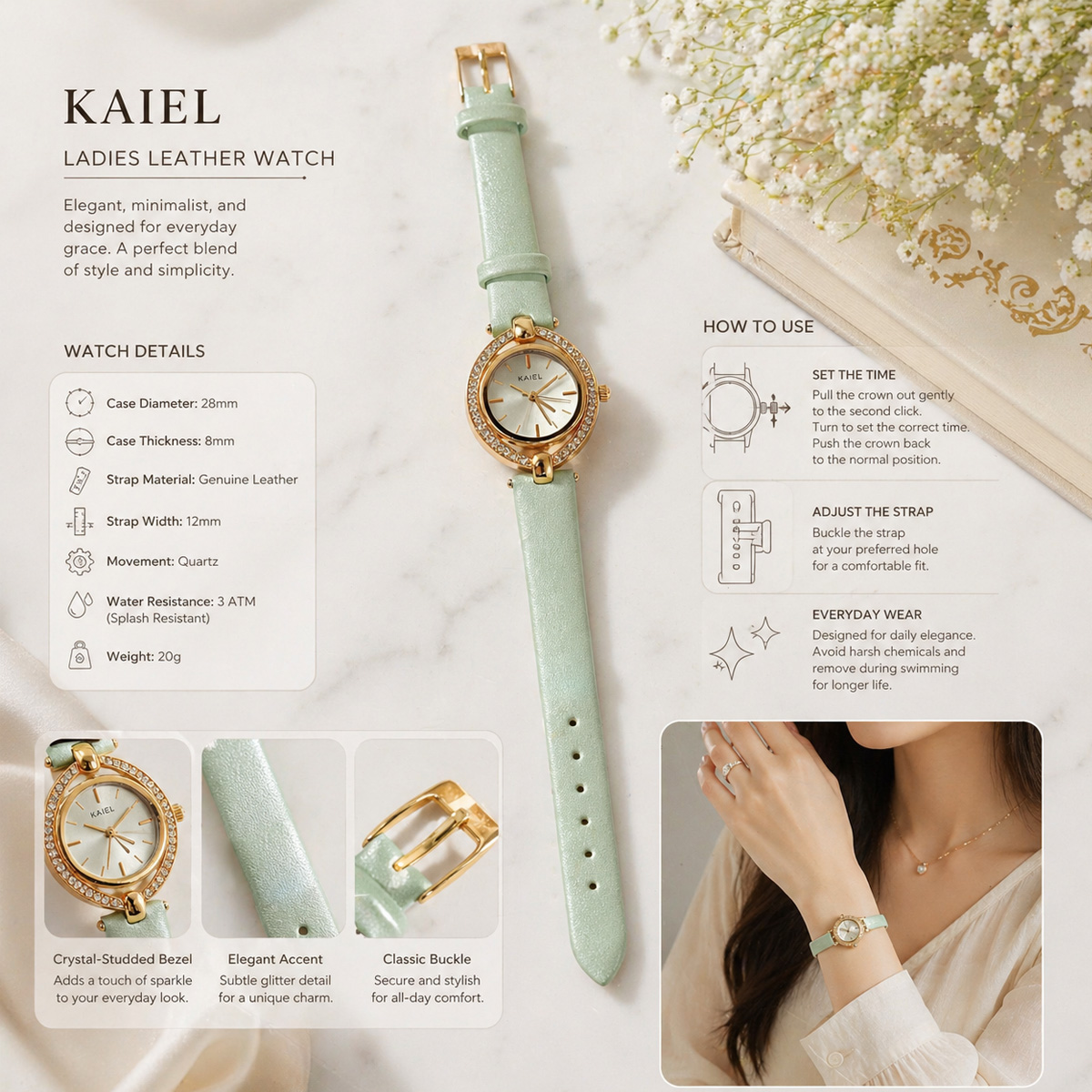 Ladies Leather Watch