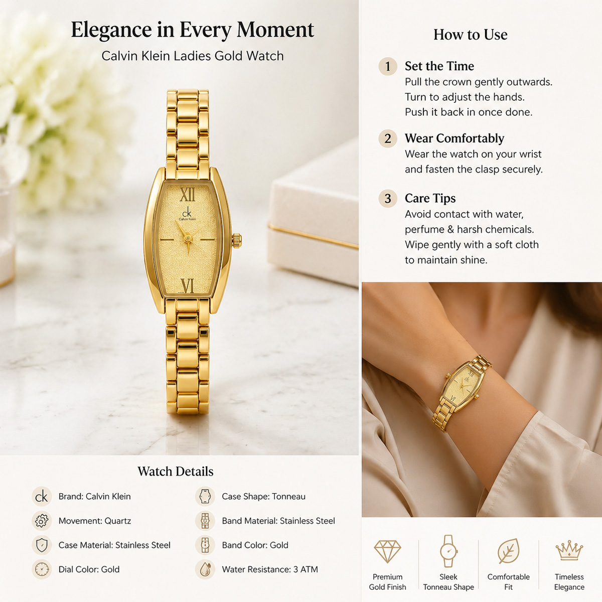 Ladies Metal Watch