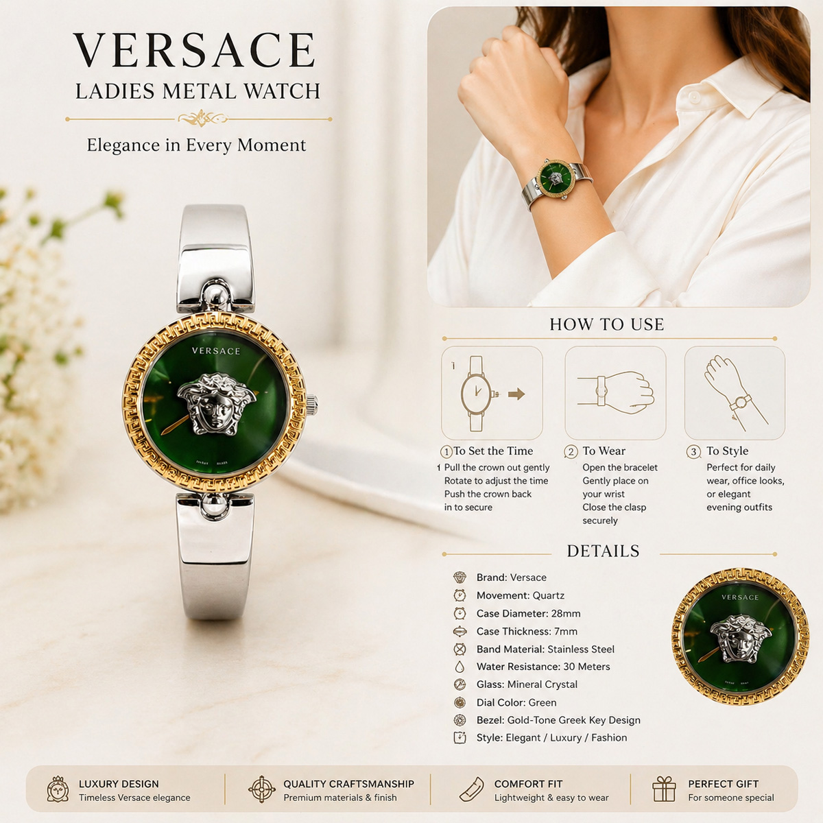 Ladies Metal Watch