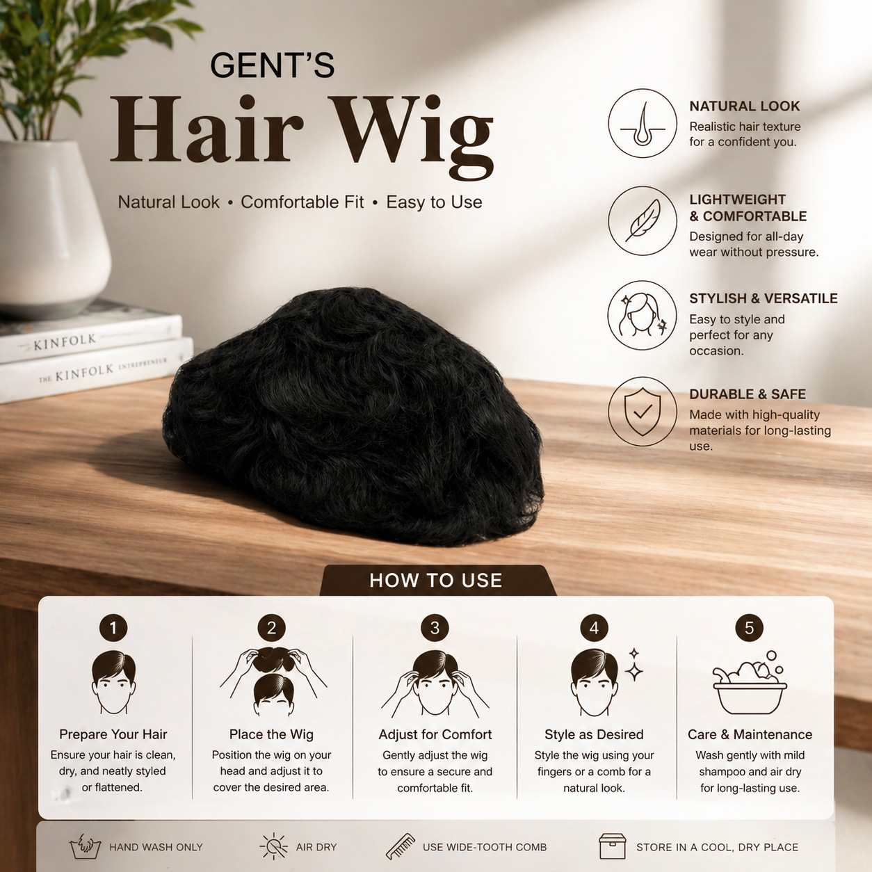 Gents Hair Wig