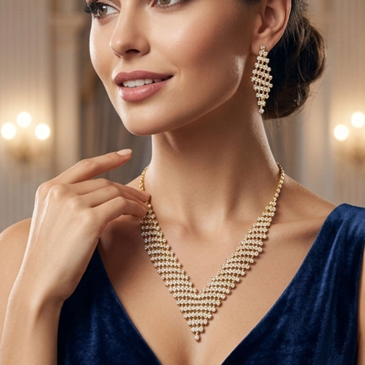 Crystal Necklace Set
