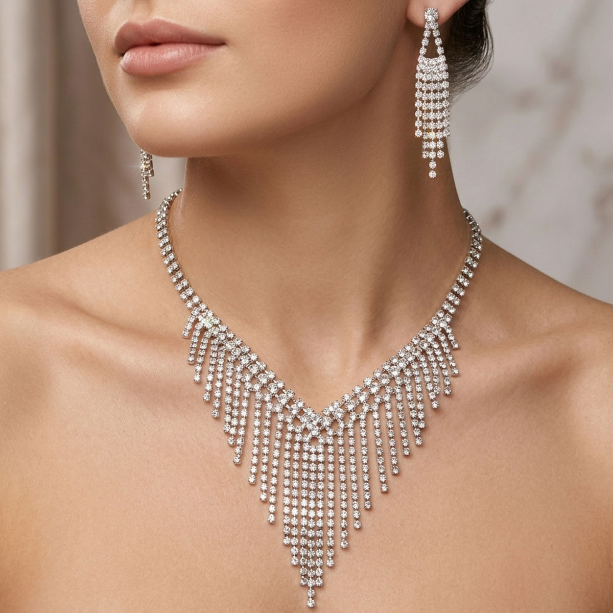 Crystal Necklace Set