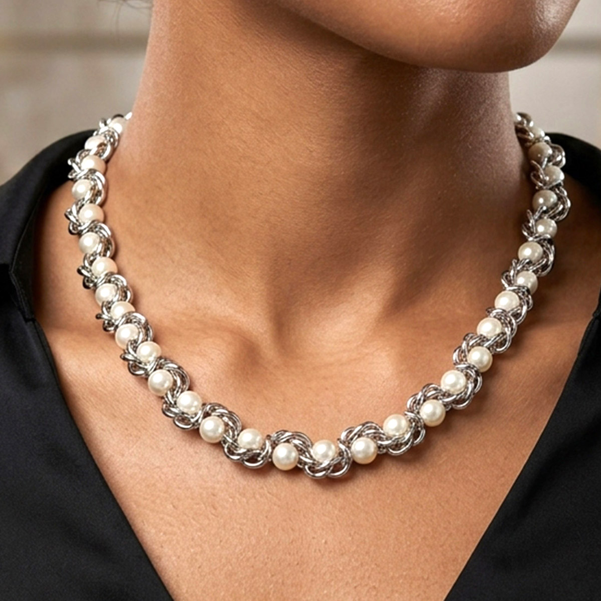 Long Pearl Necklace