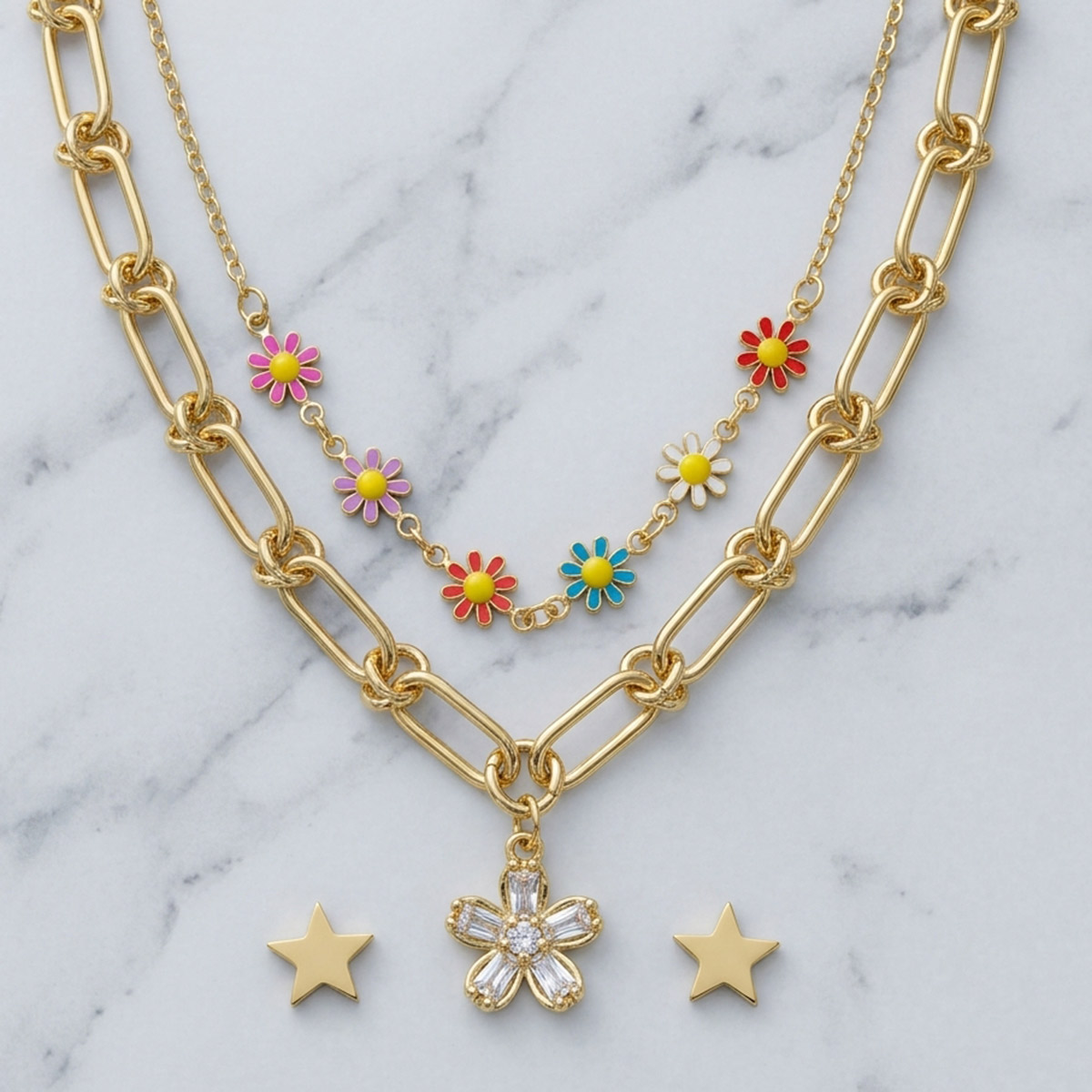 Chain Necklace Set
