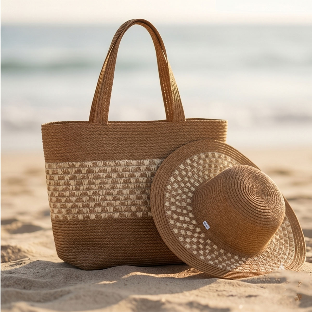 Ladies Round Cap with Bag