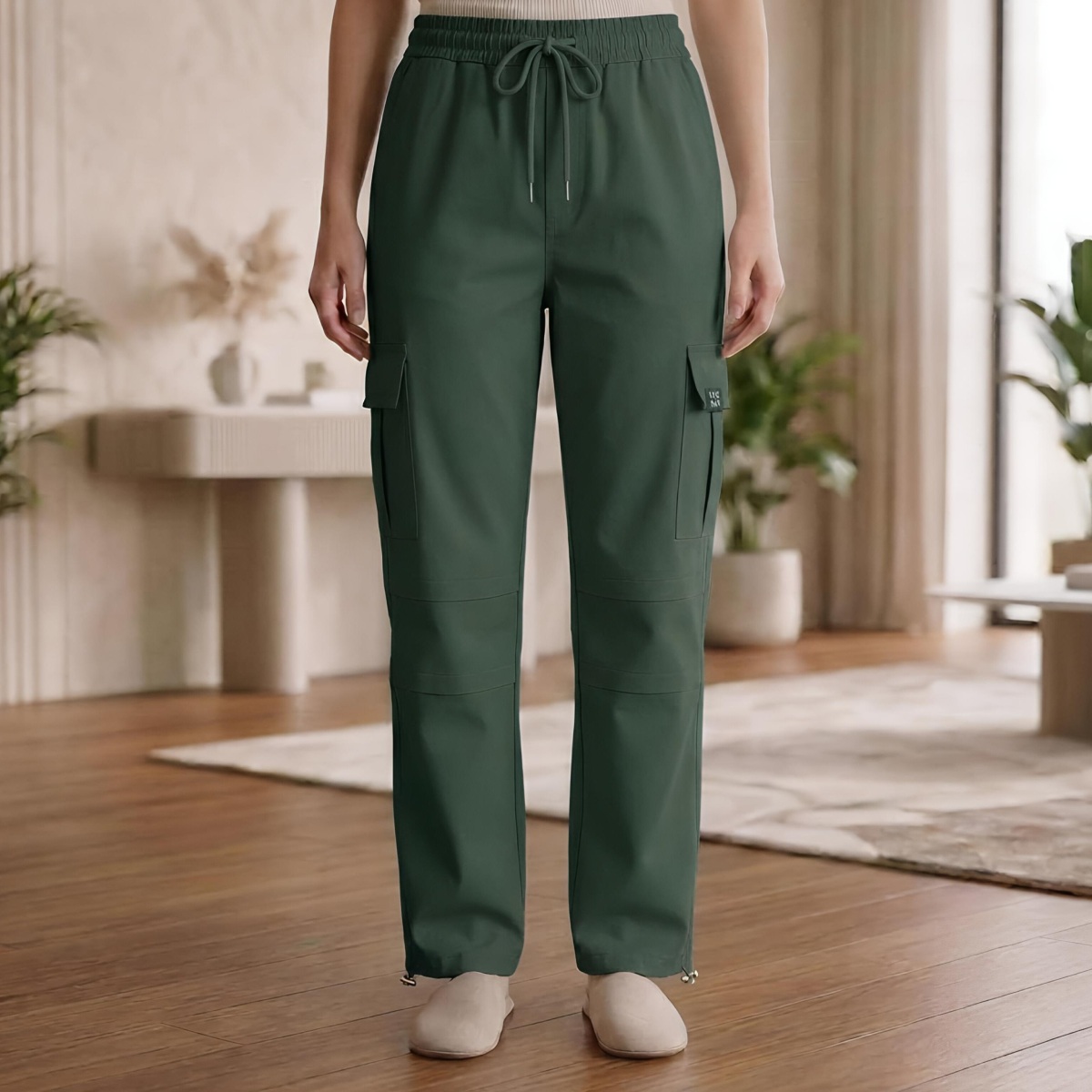 Ladies Cotton Cargo Pant