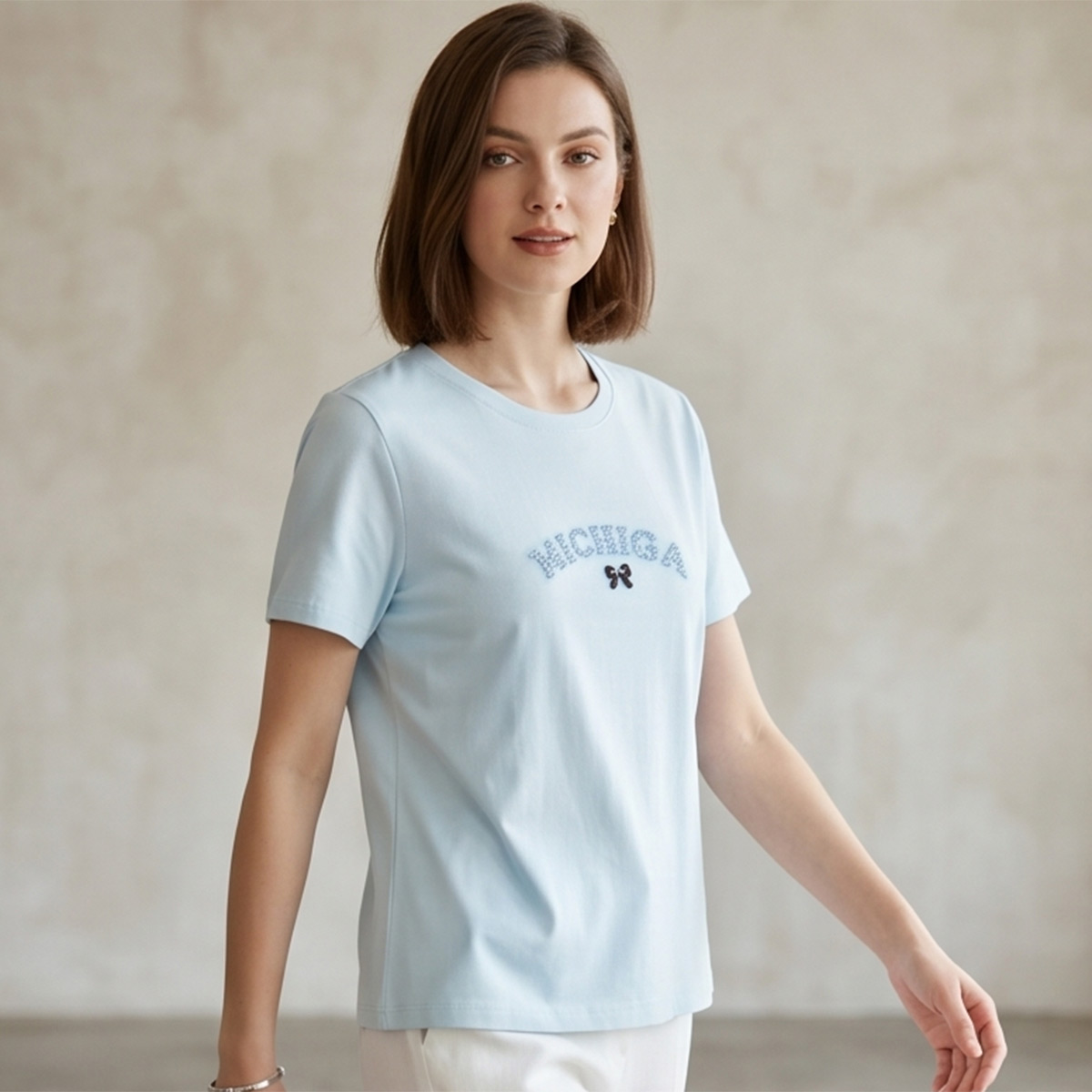 Ladies Printed T-Shirt Short Sleeve