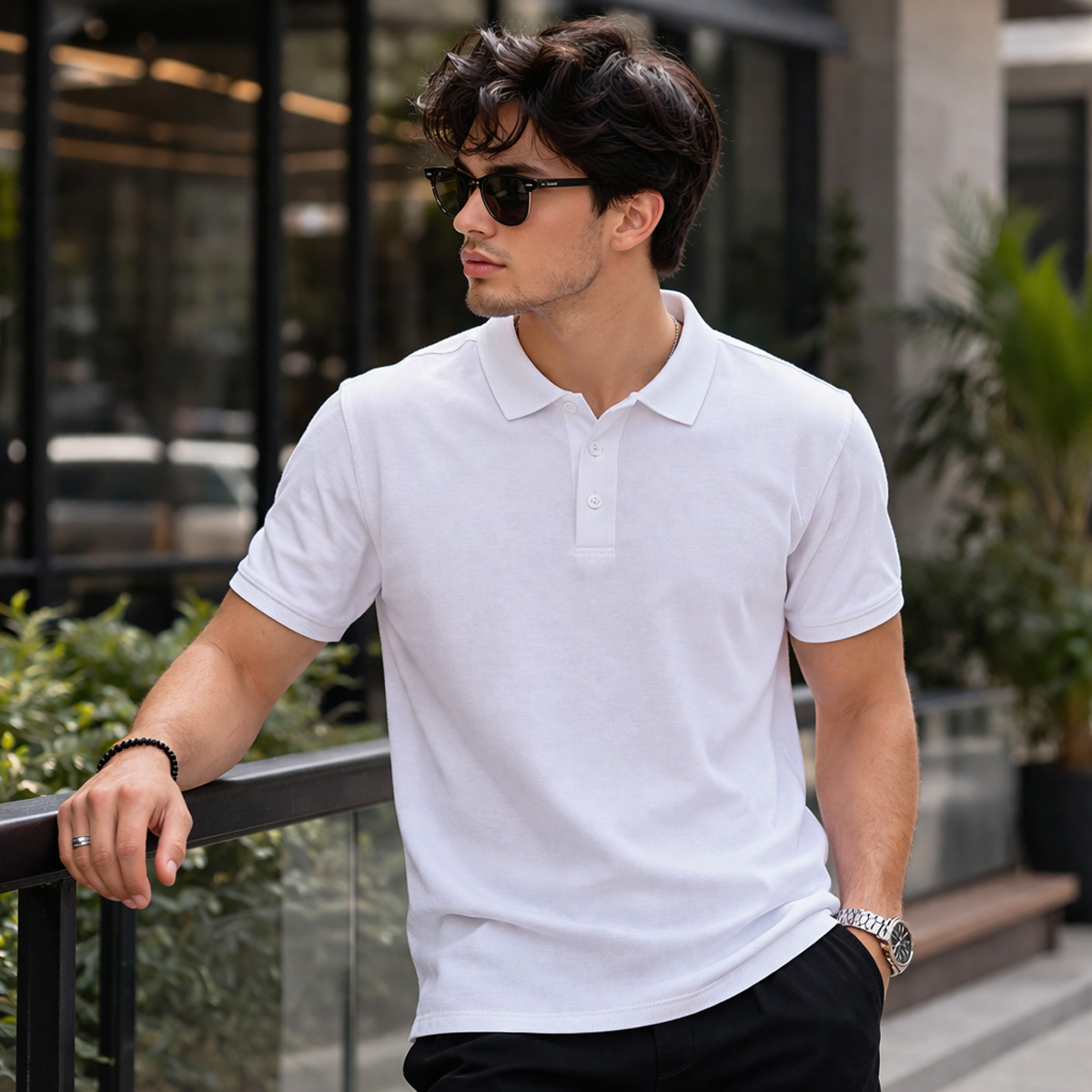 Men Polo T-Shirt Short Sleeve