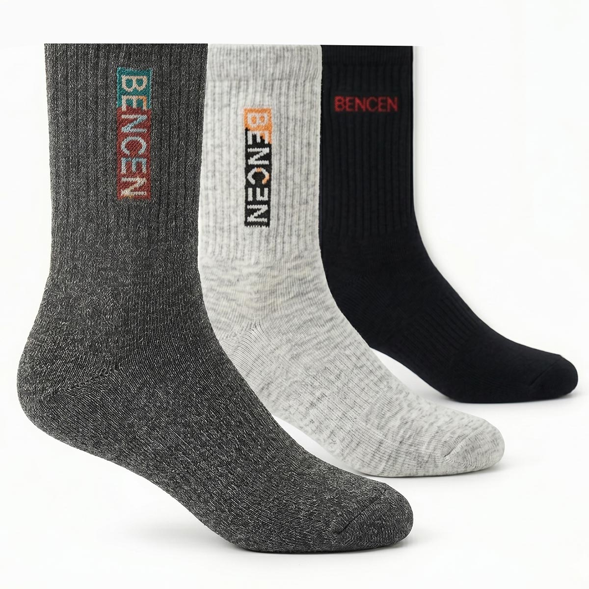 Men Plain Socks Single