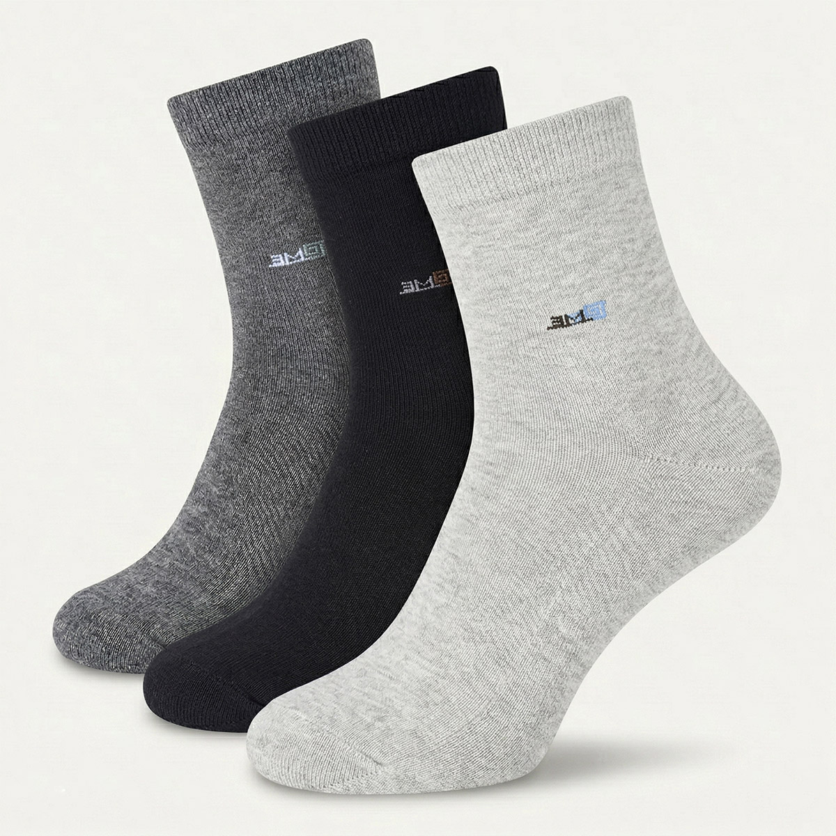 Men Plain Socks Pack 3