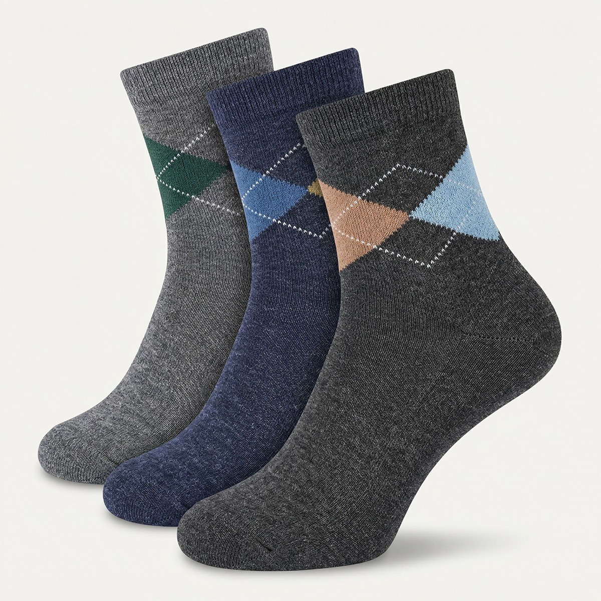 Men Plain Socks Pack 3