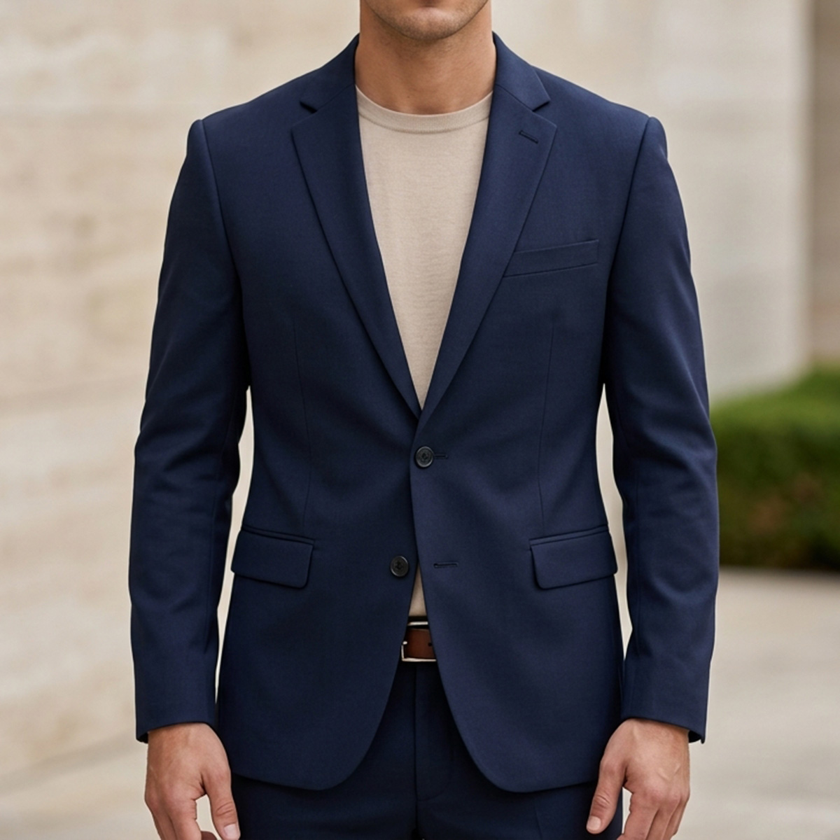 Men Plain Blazer