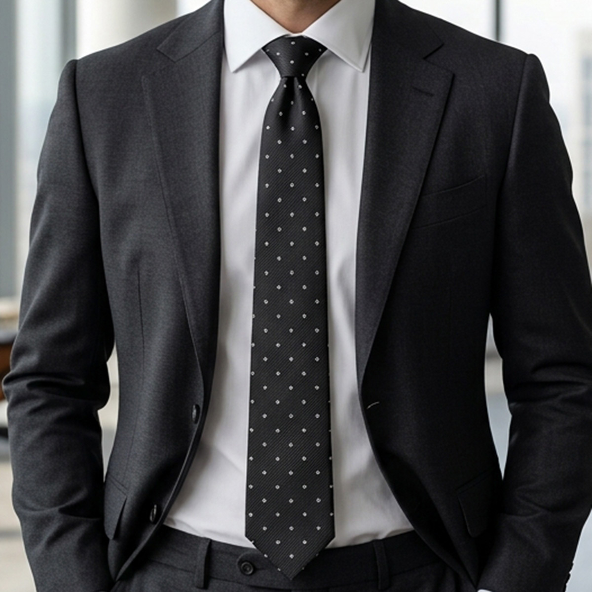 Men Slim Fit Tie 7cm