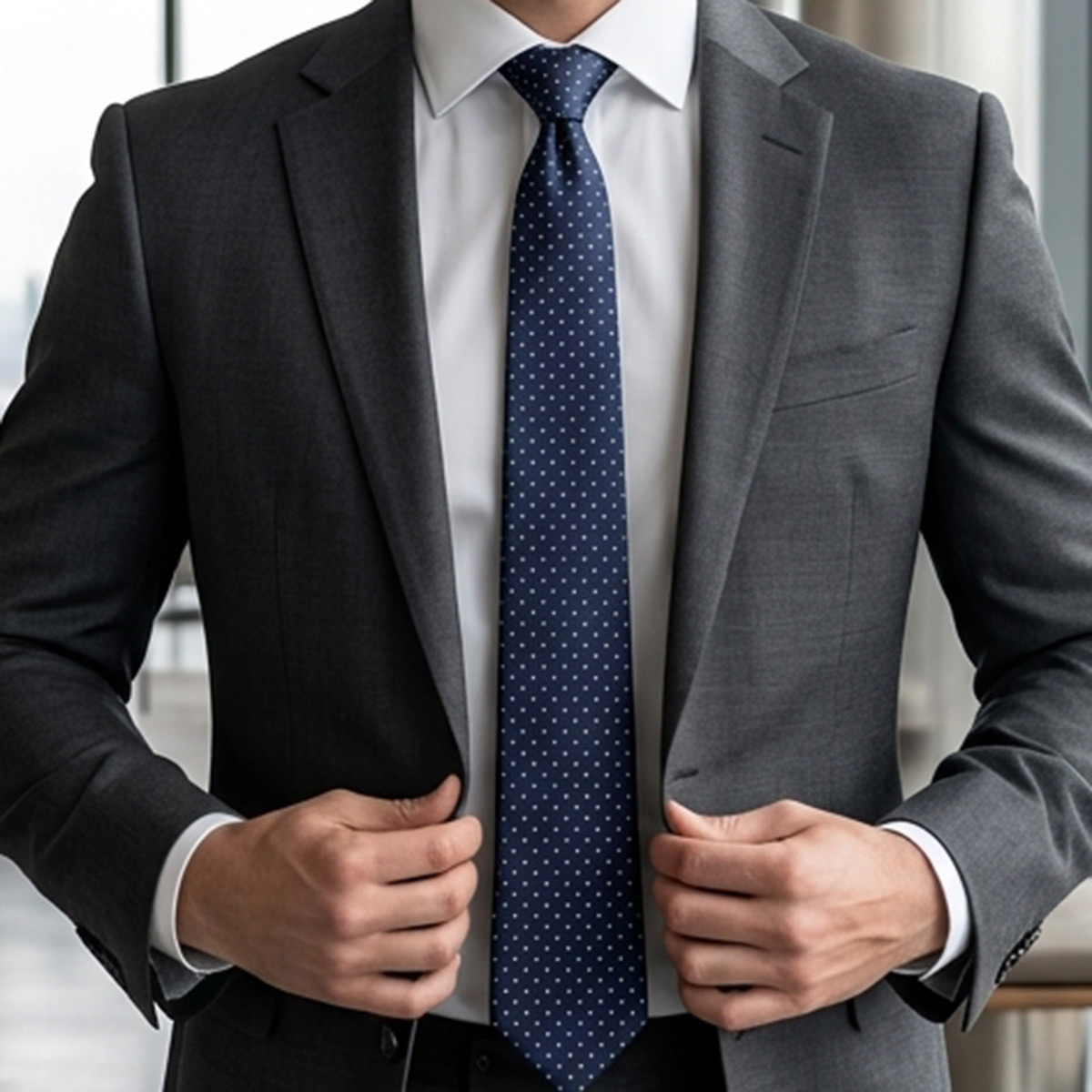 Men Slim Fit Tie 7cm