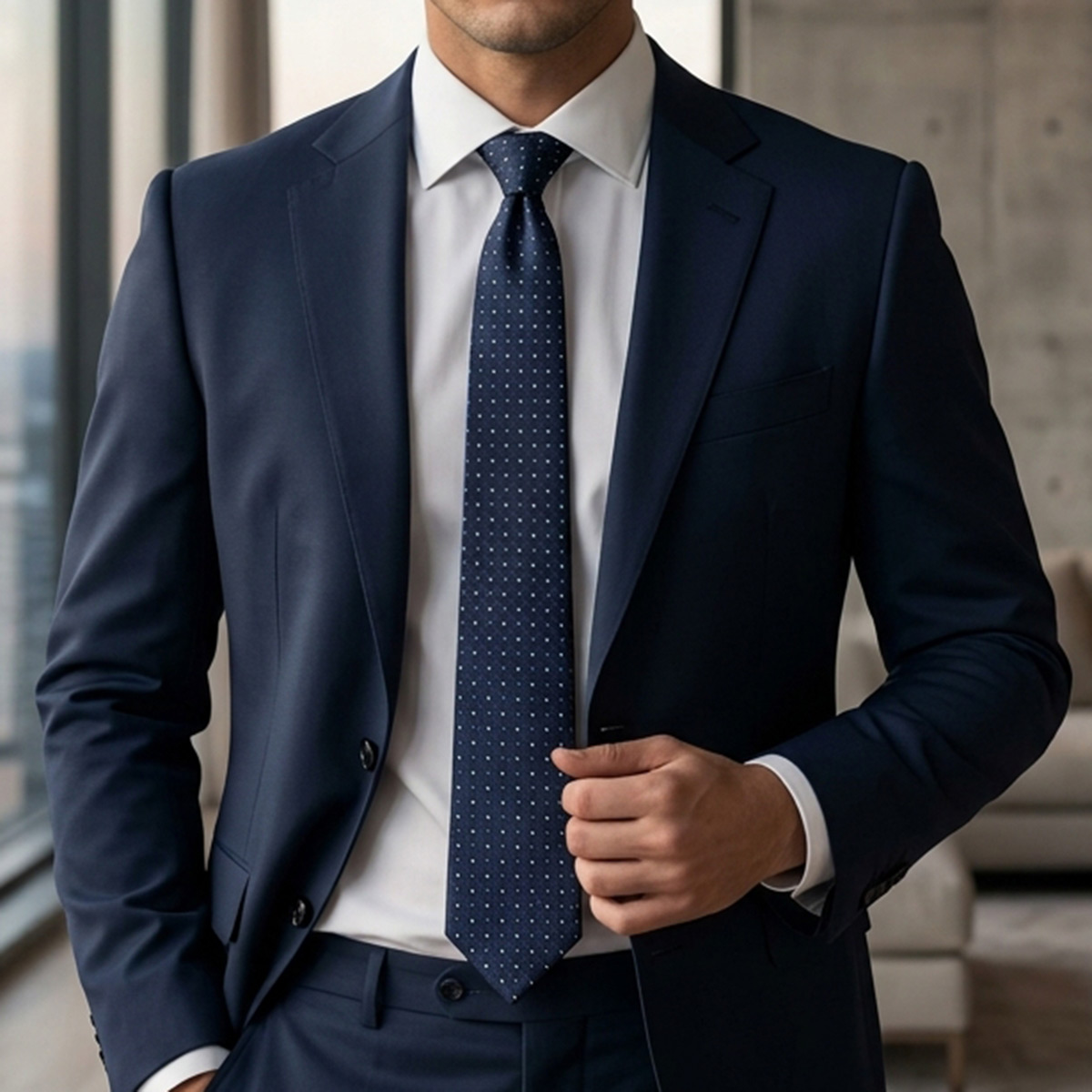 Men Slim Fit Tie 7cm
