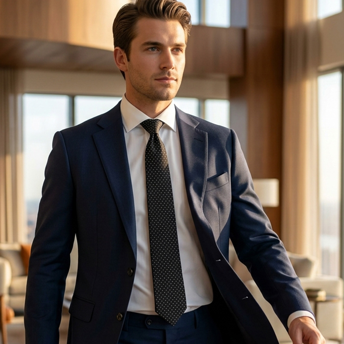 Men Slim Fit Tie 7cm