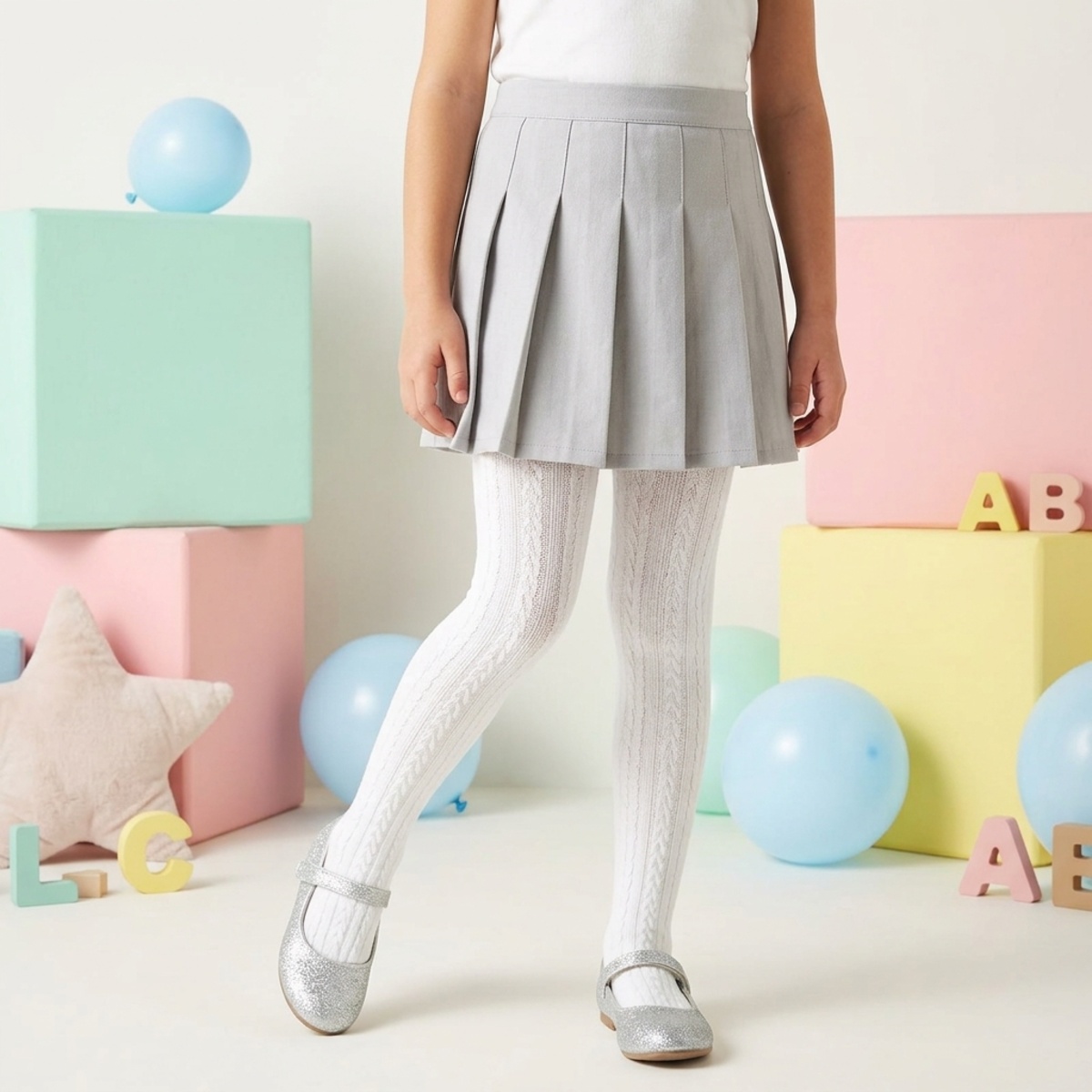 Girls Stocking White