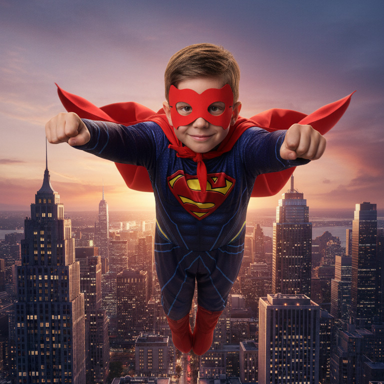 Boys Hero Muscle Costume