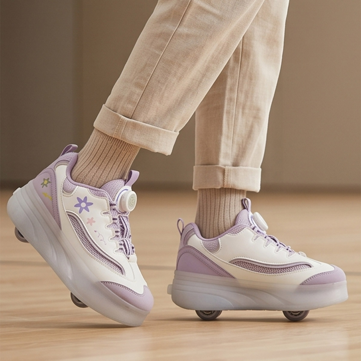 Girls 2-Wheel Roller Skate Shoes