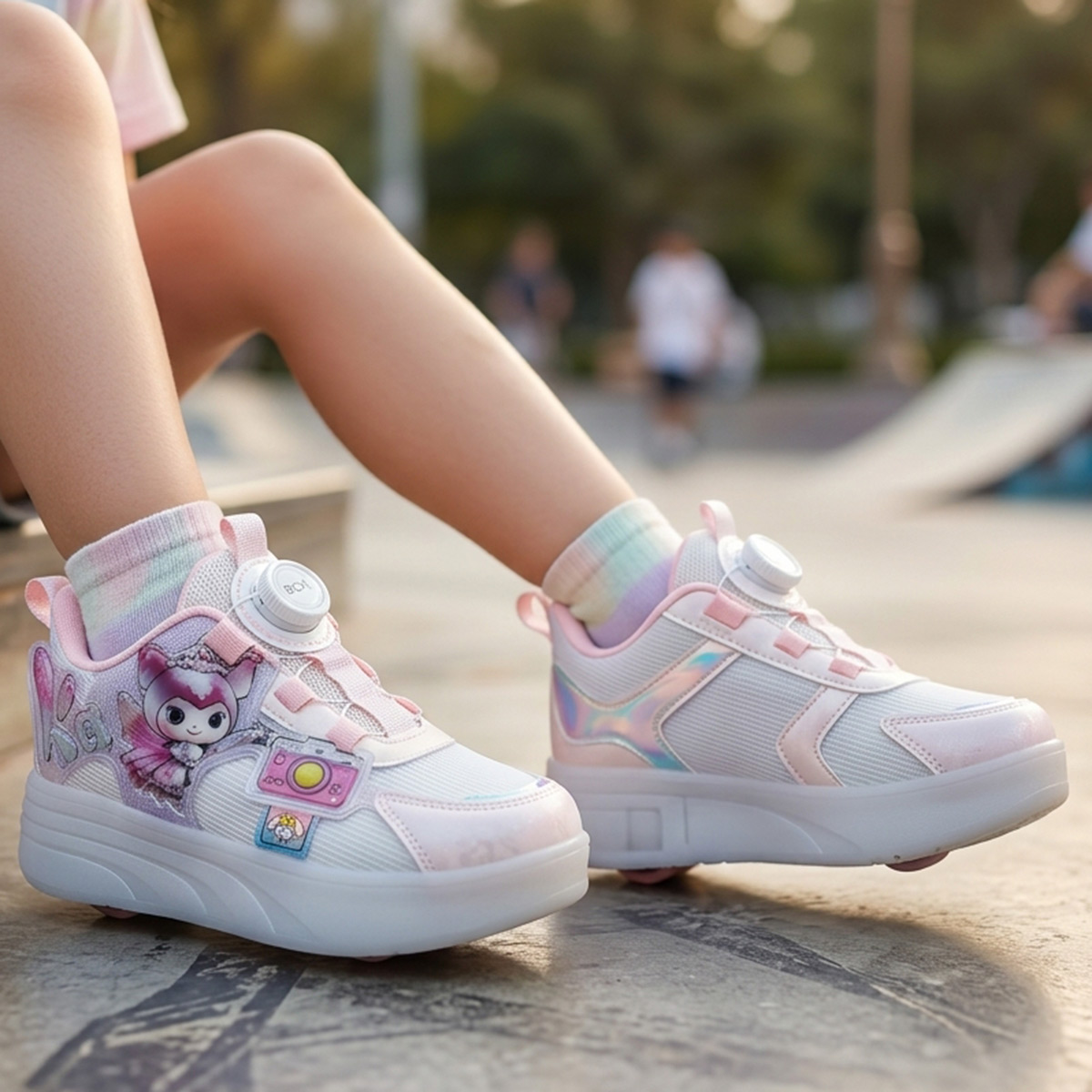 Girls Skating Shoes 2 Wheel