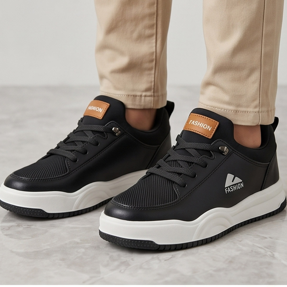 Boys Lace-Up Sneakers