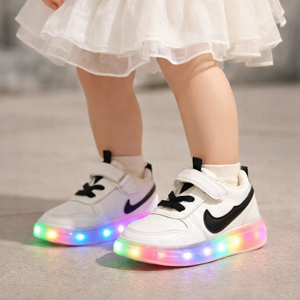 Baby Girl LED Sports Shoes Size 25-30