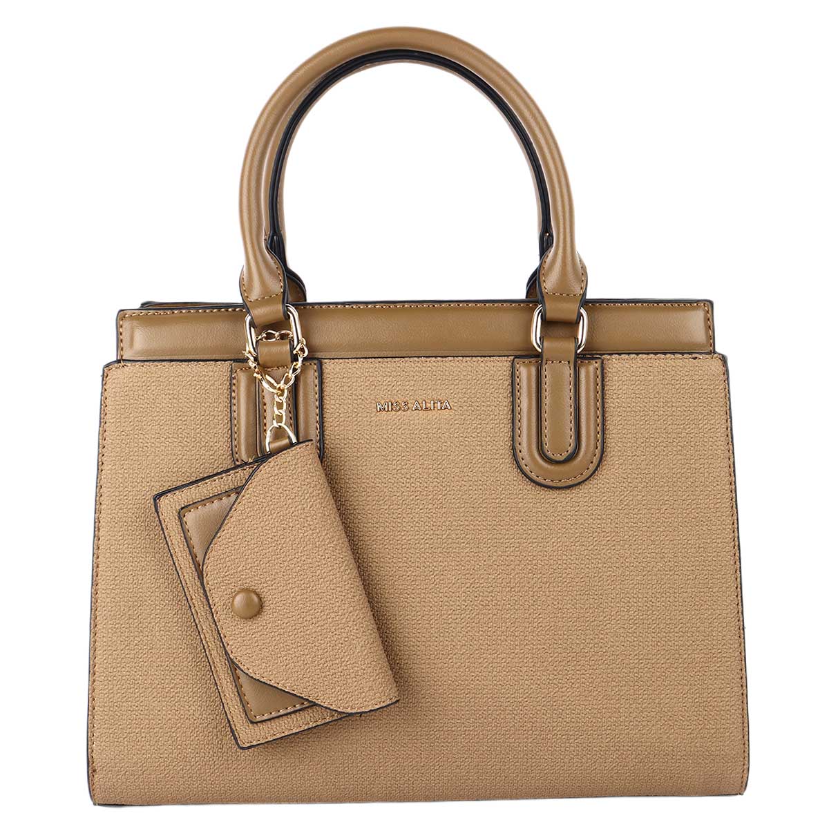 Miss Alita Ladies Soft Plain Brown Bag