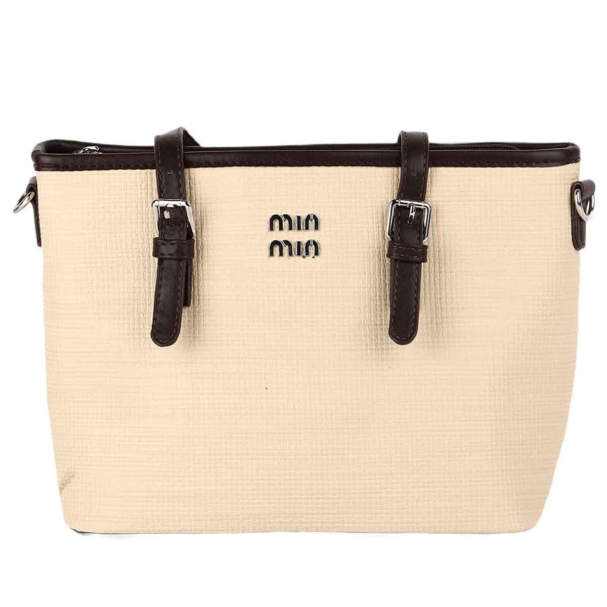 Min Min Ladies Two-Tone Soft Plain Bag