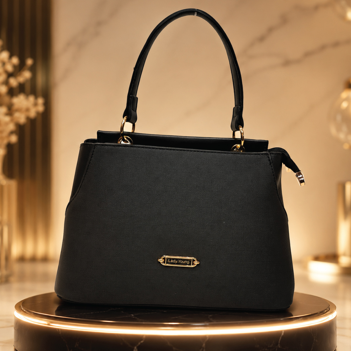 Ladies Soft Plain Handbag Medium