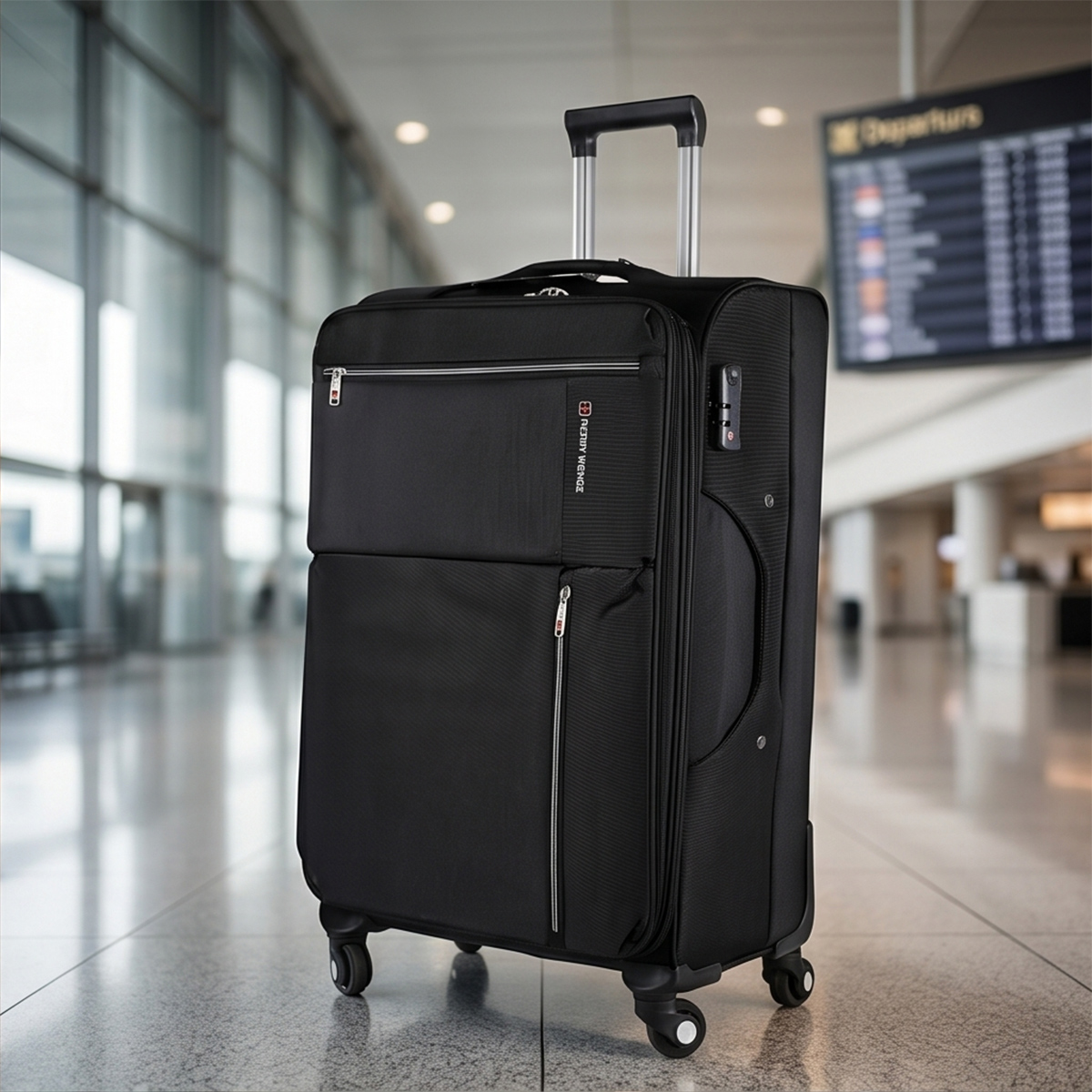 Soft Plain Trolley Bag 24 Inch