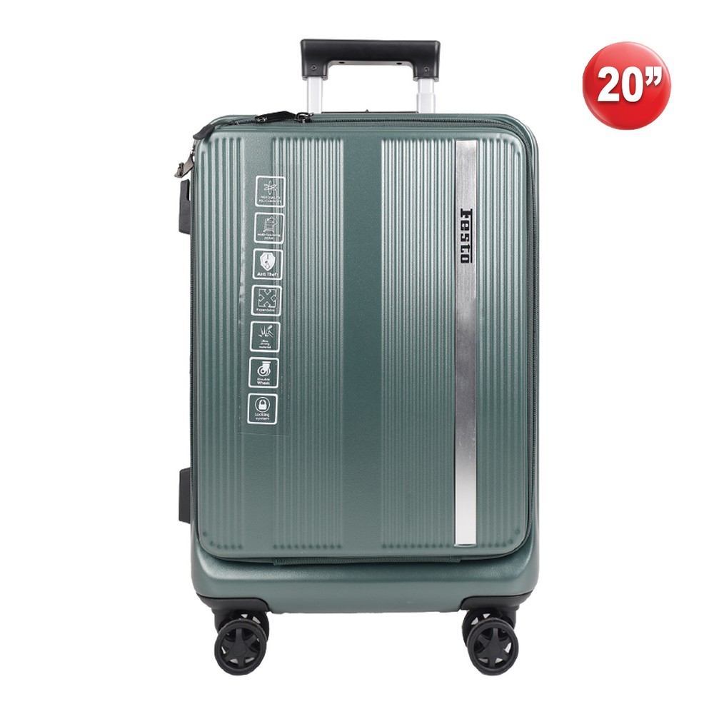 Hard Plain Trolley Bag 20 Inch