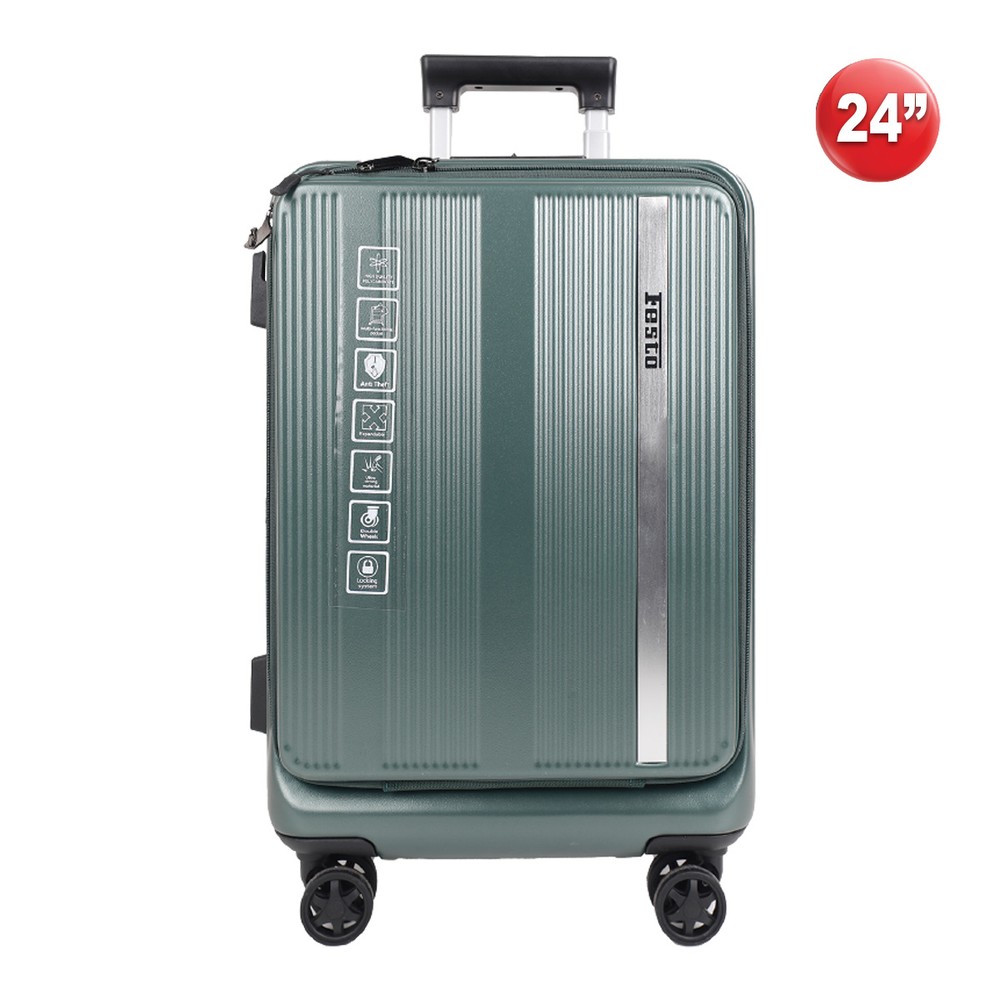 Hard Plain Trolley Bag 25 Inch