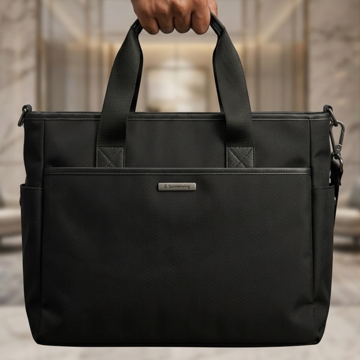 Leather File Bag