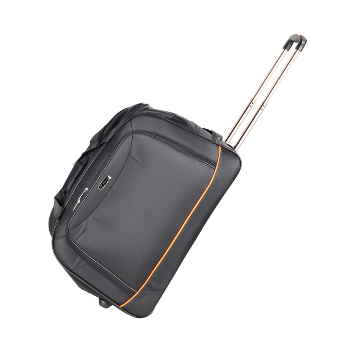 Plain Fabric Wheeled Duffel Bag 18 Inch