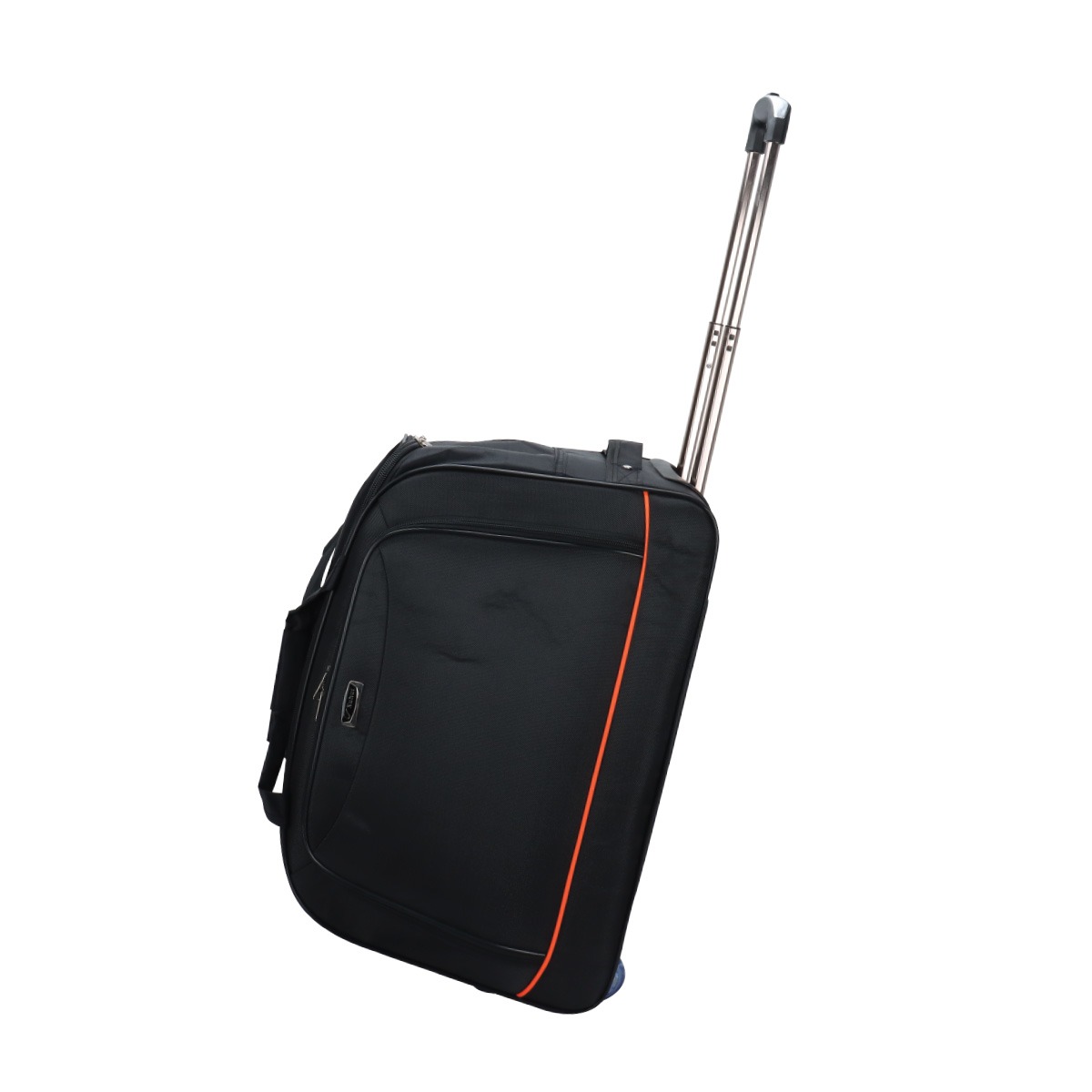 Plain Fabric Wheeled Duffel Bag
