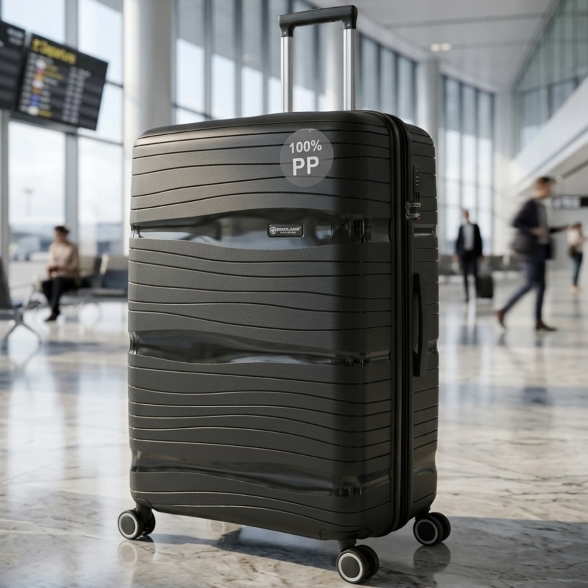 Hard Shell Plain Trolley Bag 20 Inch