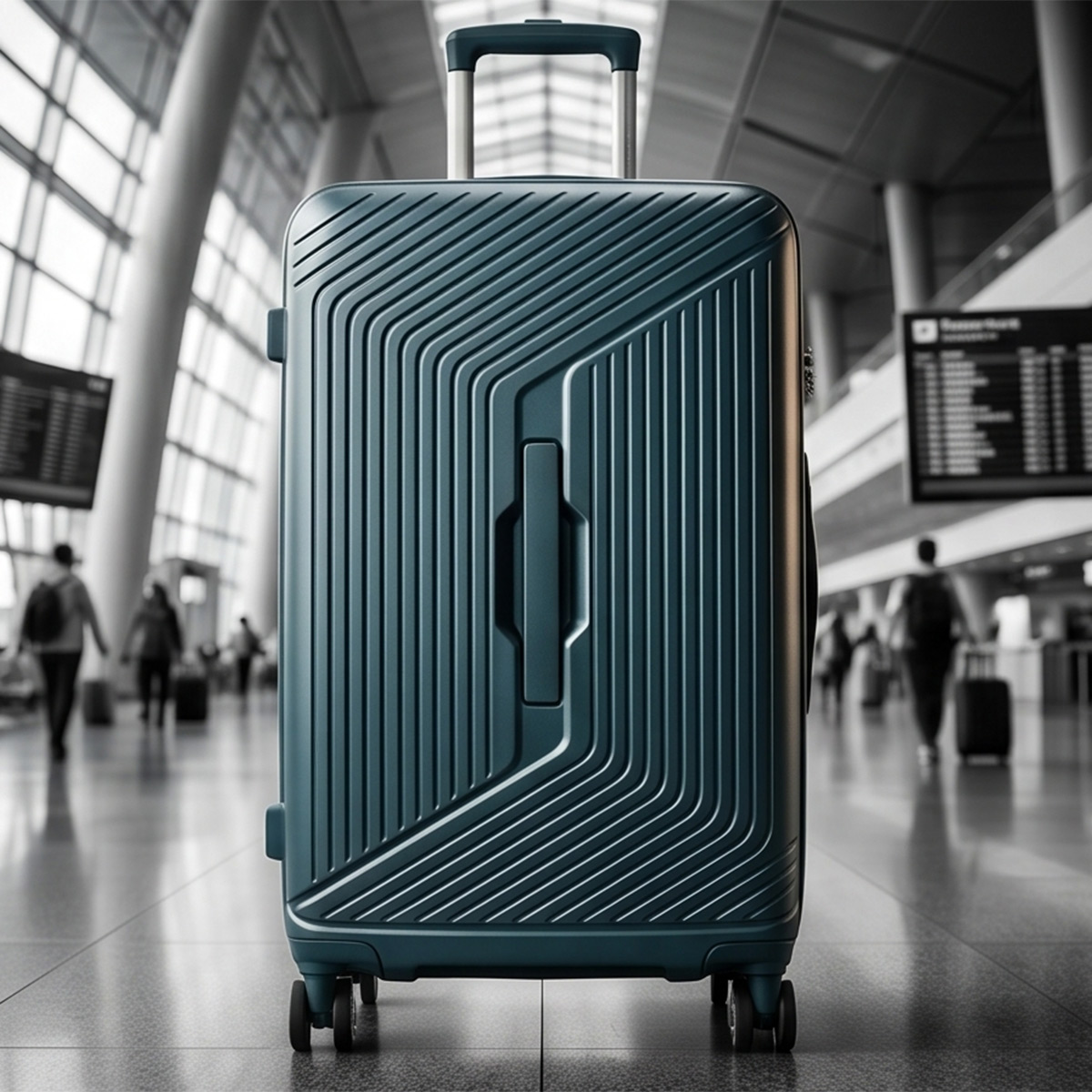 Hard Plain Trolley Bag 25 Inch