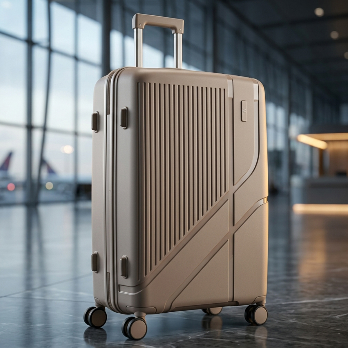 Hard Shell Plain Trolley Bag 20 Inch