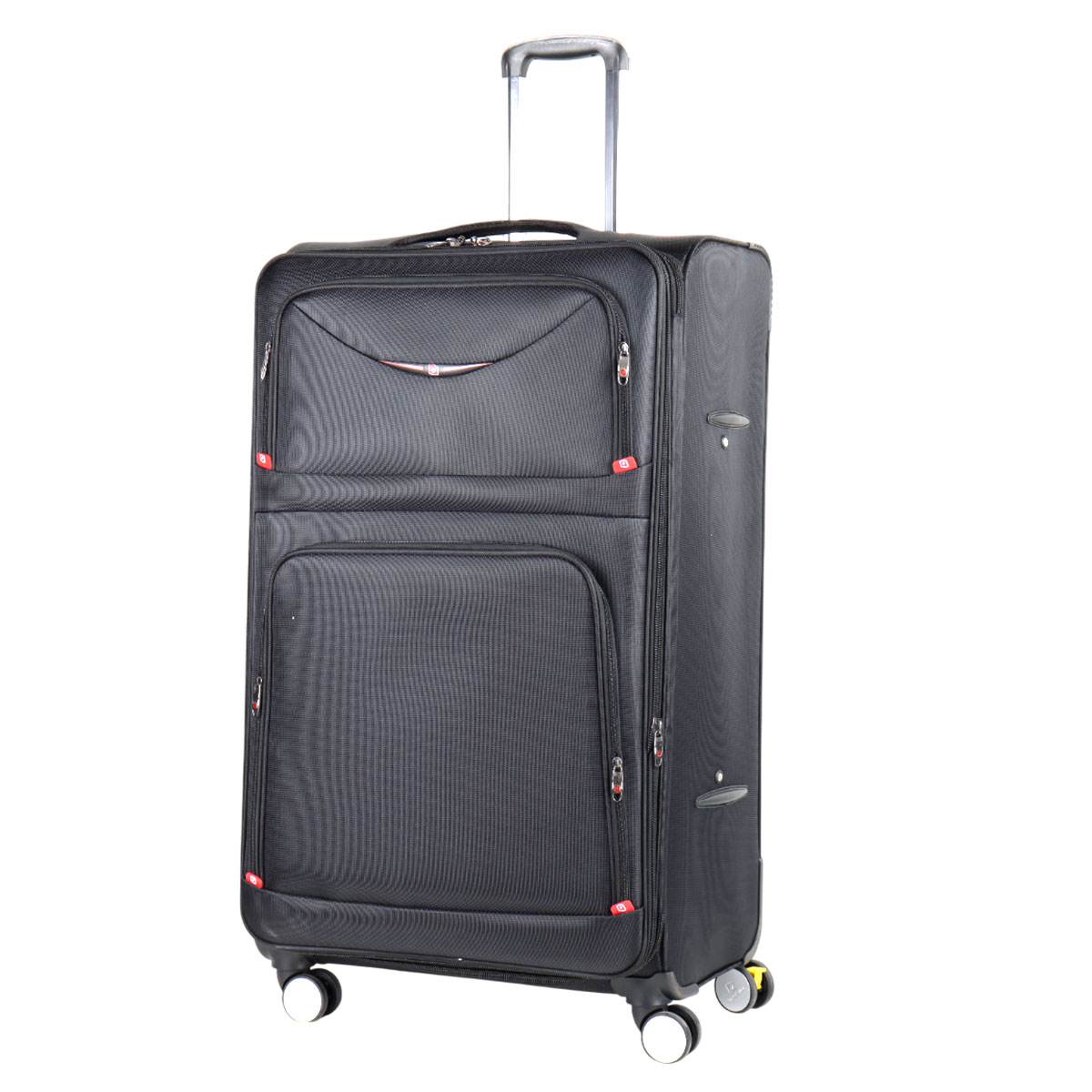 Black Soft Plain Trolley Bag 32 Inch