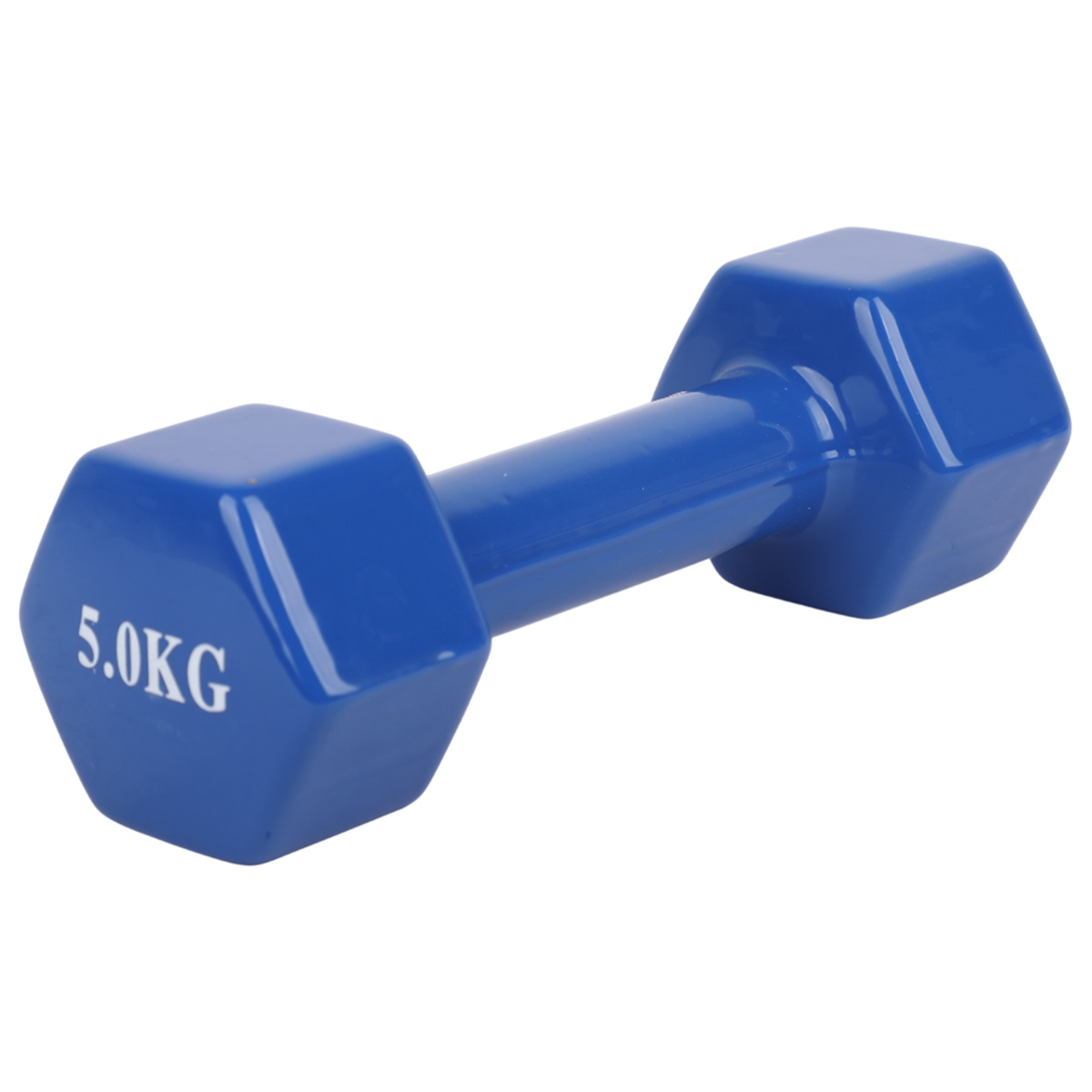 Blue Vinyl Coated Dumbbell 5kg