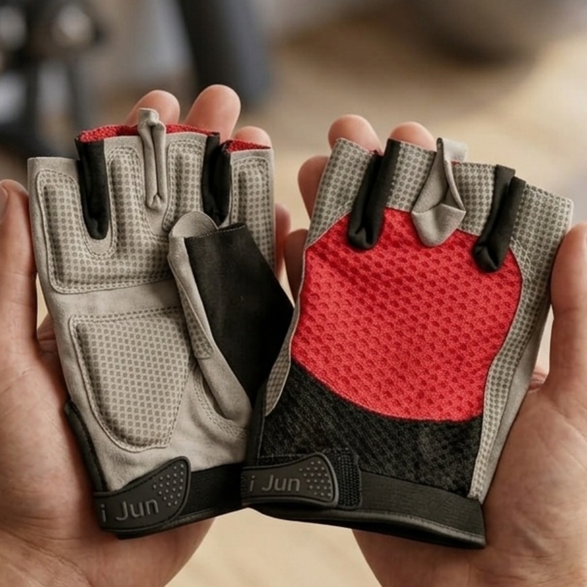Four-Finger Leather Sports Gloves