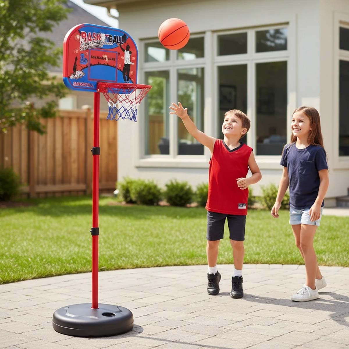 Kids Basketball Set with Stand