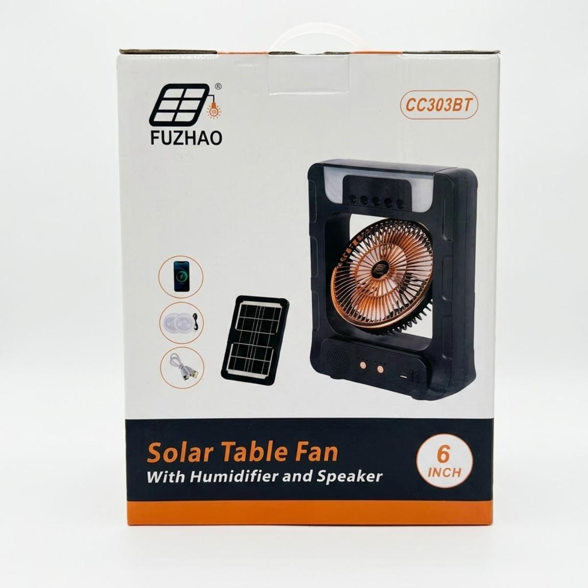 Solar Fan with Humidifier